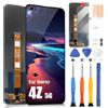 ARSSLY Schermo LCD per Oppo Reno4 Z 5G/Reno4Z 5G CPH2065 Display Digitizer Touch Screen Sostituzione Assembly con Riparazione Kit (6.57,Nero)