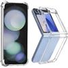 REY Cover in Gel TPU Anti-Shock per Samsung Galaxy Z Flip 5, Morbido Silicone Custodie Protettivo Case, Anti-Scratch, Protettiva Sottile Back Cover