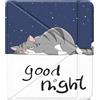HEISHAYU Custodia per Kobo Libra Colour (2024) / Kobo Libra 2 (2021) 7, Cover Auto Sonno/Sveglia,Gatto pigro