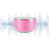 Bijoux - Speaker Bluetooth con Radio FM, LED e Funzione Sveglia, Altoparlante Portatile, Microfono e Alloggio per Micro SD Card, Cassa Audio Compatta, Cavo USB e Custodia Inclusi, Colore Rosa
