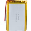 Sunkoo Batteria LiPo 3,7V 5000mAh 706090 con cavo JST - Batteria ricaricabile ai polimeri di litio per altoparlanti Bluetooth, progetti DIY e dispositivi elettronici