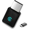 Duckdik Adattatore CarPlay Wireless e Android Auto 2 in 1 - WiFi 6 5GHz Mini USB Converte Cavo in Wireless - Plug & Play Connessione Rapida 9s per iPhone iOS 10+ Android 11+ Auto dal 2016