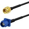 Zescyha Cavo Adattatore Antenna GPS Auto, Adattatore Fakra C a SMA, Connettore SMA Maschio a Fakra C Femmina, Cavo Coassiale RG174 per Autoradio, Navigatore GPS, Tracker Veicoli, Sistemi Stereo, 15 CM