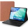 EYERIYO Custodia con Tastiera iPad 11 Generazione A16 2025, Slim Cover Supporto Pencil con Bluetooth Italiano QWERTY Tastiera per iPad 10 Generazione 10.9" 2022 (Marrone scuro)