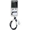 GULVQYF Custodia per Samsung Galaxy Z Flip 7 (versione 2025), graziosa stampa con panda in stile cartone animato, design kawaii, per Galaxy Z Flip7, con cordino da polso, per ragazze e ragazzi (A)