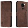Bravoday Cover per Xiaomi Redmi Note 9 / Redmi 10X 4G, Flip Custodia in Pelle PU Portafoglio Custodia per Xiaomi Redmi Note 9 / Redmi 10X 4G, con Slot per Schede, Marrone