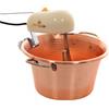 LAR Casalinghi LAR Polentamatic - Paiolo in rame elettrico martellato per polenta a base piana 6.5L - max 8W