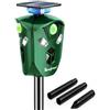Genieforce® Combat+ Smart 360° Repellente per animali a ultrasuoni contro gatti, cani, martore, volpe, uccelli, roditori, impermeabili, 2200 mAh, sensori PIR intelligenti - GF-EM-75