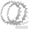WUCHAITOO Spikes per robot tosaerba Gardena Sileno City 250 + 500 + Life, 12 viti in acciaio inox per accessori, ruote fuori ruote, miglioramento della trazione per robot tosaerba, diametro esterno 212 mm