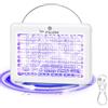 PALONE USB Lampada Antizanzare 4000V, 1200mAh Zanzariera Elettrica con Batteria, 6 UV Perle di Lampada Zanzare | Protezione al Tatto | Sospensibile | con Vassoio| per Interno Esterno