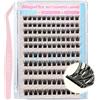 CALAILIS Extension per ciglia autoadesive, 120 pezzi D Curl ciglia voluminose autoadesive Press on Lashes senza colla necessaria pre-adesivo ciglia con pinzette (ZN10D)