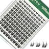KEYYOU Lash Clusters Manga Lashes 8-18 mm C Curl Wispy Eyelash Clusters Ultra-Thin Natural Lashes Cluster with Spike Eyelash Extension 120pcs Fairy False Eyelash Individual at Home (F04,8-18mm)