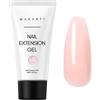 Makartt Gel per unghie in polietilene, 50 ml, gel costruttore per extension per unghie, colore bianco, rosa, nude, trasparente, rosato, per tecnici, principianti, fai da te e saloni (pesca)