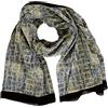 GURU SHOP Guru-Shop - Pareo in tessuto sottile, può essere appeso alla parete o usato come gonna a portafoglio, vestito, sciarpa stampata, colore blu, in cotone, misura unica, Combinazione blu 12, Taglia unica