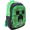 Minecraft Zaino - Creeper Design - Verde - 2 scomparti - licenza ufficiale
