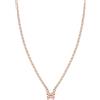 Nomination® | Collana Donna Collezione Gioie - Chiusura a Moschettone - Collana in Argento 925 con Pendente e Cubic Zirconia Rosa - Made in Italy - 40-44 cm (Oro Rosa Farfalla)