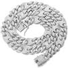 HALUKAKAH Catena in Oro Iced out,13MM Catena Cubana da Uomo Miami Platino Placcato in Oro Bianco Collana Girocollo 75cm,Cz Completa Diamante Set a Mano,Regalo per Lui