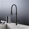 Fortis Lica flex rubinetto da cucina con 2 tipi di getto, orientabile, bocca in silicone flessibile, 1857701BB, Lica nero spazzolato [Rubinetteria da Cucina > Rubinetti da Cucina]