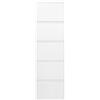 Kare Design scarpiera Caruso, bianco, 5 scomparti basculanti per max. 10 paia, comode dimensioni sottili, 170x50x14cm, corridoio, stanza da letto, stile minimalista, design e praticità