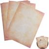 CRESZZLE 60 fogli di carta pergamena, carta pergamena a4 287mm x 211mm per stampanti, carta da lettere vintage da 100 g su entrambi i lati - Adatta per stampanti inkjet, laser, anche scrivibile a mano.