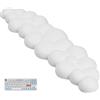 Jinlaili Cuscino Poggiapolsi per Tastiera, Poggiapolsi a Nuvola, Supporto per Polso Tastiera Ergonomica, Poggia Polsi Memory Foam, Antiscivolo, Poggia Polso Morbido per Ufficio Giocare Studio, Bianco