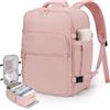VSNOON Zaino Ryanair 40x30x20, 24L Zaino Bagaglio a Mano Zaino Viaggio Uomo | Impermeabile zaino Da Viaggio per 15.6 Pc Portatile, za ino 40x30x20 per Ryanair, Wizz Air, Easyjet, Rosa