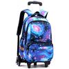 BOZONLI Zaino Scuola Trolley, Zaino con Carrello, Zaini Trolley Viaggio per Bambino Ragazzo, Blu Cielo