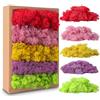 Avagiaforu Muschio Stabilizzato, 200g Muschio Finto per Decorazioni, Muschio Artificiale Decorativo con 5 Diversi Colori, Lichene Stabilizzato, Muschio di Renne Artificiale per Modellismo (colore)