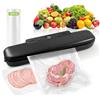Foyucool Macchina Sottovuoto per Alimenti, Sigillatrice a 1 Tasto con 30 Sacchetti, Modalità Automatica e Manuale, Ideale per Preparazione Pasti, Avanzi e Organizzazione Cucina, Nero