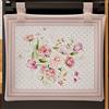 PETTI Artigiani Italiani - Accessori Tessili da Cucina, Copriforno 40x50 cm in Microfibra, Copri forno Moderno in Stampa Digitale Pois Cipria, 100% Made in Italy