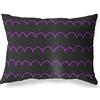 BonaMaison Viola-Nero Fodera per Cuscino Cotone e Copricuscini Federa per Divano Casa Soggiorno Camera da Letto Decorazione Interni ed Esterni, 45x60 Cm - Progettata e Prodotta in Turchia