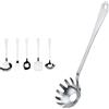 Alessi AJM19S5 L Set di Mestoli da Cucina di Design in Acciaio Inossidabile 18/10, 5 Pezzi & Ajm19/57 L Mestolo Per Spaghetti Di Design In Acciaio Lucido