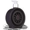 Accentra Dispenser di sapone a forma di pneumatici, sapone per le mani WHEEL in effetto cerchione, con sapone per le mani da 320 ml, sapone liquido, profumo: sandalwood & musk, idea regalo per gli