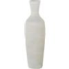 DRW Vaso da pavimento in ceramica bianco opaco 26x26x80 cm