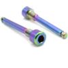 Easybikeparts Perno di fissaggio pastiglie freno in titanio per freni a disco Shimano Deore XT, Saint, XTR, SLX e Zee, confezione da 2 (Oil Slick)
