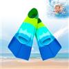 Afenau Pinne Nuoto Piscina, Afenau Pinne Bambino, Pinne Corte per Bambini, Pinnette nuoto Piscina Corte per Nuoto, Immersioni e Allenamento (Blu)