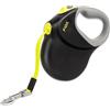 PORFOYO Guinzaglio Cane, Guinzaglio Retrattile Per Cani, Guinzaglio Per Cani Allungabile Riflettente, Impugnatura Ergonomica, Nylon Resistente, Lunghezza 8 Metri, Fino A 50 Kg, Nero E Giallo
