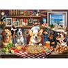 BenBen Puzzle da 1000 Pezzi per Adulti: Cena con cane, 68 x 49 cm, Classico per Donne e Uomini, Decorazione per la Casa