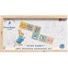 Rainbow Designs Peter Rabbit - Domino ufficiale per bambini per l'apprendimento precoce del gioco da tavolo, 28 pezzi