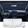 LANGBEAN [Aggiornato] Parasole per Parabrezza Ford Ranger T9 2023-2026, Parasole Pieghevole Blocca Raggi UV & Calore, Protezione Visore Solare Accessorio Estate