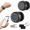 MYPIN Smart Lock, Pomello Porta Intelligente con Impronta Digitale, Tastiera, Controllo App, Senza Chiavi per Stanze, Garage, Uffici, Appartamenti, Memorizzazione Dati in Locale, Compatibile con Apple Watch
