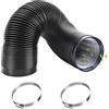 SPARES2GO Tubo Flessibile Per Aria Condizionata – Ø15,2 X 3 M – PVC Bianco + 2 Fascette In Acciaio - 2