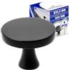 MONTERAL 4 Pezzi Pomelli per Mobili Ø33,5 mm H26 mm - Pomelli Cucina Realizzato in Lega di Zinco-Alluminio in Color Nero Opaco - Garanzia di 10 Anni