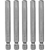 QUARKZMAN 5pz H6,0 Chiavi a Brugola per Punte da Trapano 6mm Punte Metriche Piane 1/4 Attacco Esagonale 75mm (3) Punta Cacciavite Esagonali Magnetico Lungo Industriale per Viti