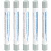 QUARKZMAN 5Pz Kit Riparazione Legno Stucco Riempitivo Cera per Ritocchi Pastelli Ritocco Pennarello Riparazione Mobili Parquet per Graffiare Legno, Grigio Blu Chiaro