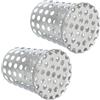 PATIKIL 2 Pz Filtro per Grondaie 2-1.6 Coperchio di Terminazione PVC | Filtro Pluviale Protezione Drenaggio, Copritubo di Scarico Conico, Rete Copriventolo Tetto, Acciaio Inossidabile