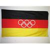 AZ FLAG Bandiera Squadra Unificata Tedesca Ai Giochi Olimpici 1960-1968 150x90 cm - Bandiera Germanica 90 x 150 cm Foro per Asta