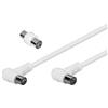 NUOVA VIDEOSUONO Cavo antenna Tv Nuova Videosuono 2m 90gradi con adattatore spina/spina