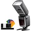 PHOTOOLEX Flash Speedlite per Canon Nikon Sony Panasonic Olympus Fujifilm Pentax Sigma Minolta Leica e Altre SLR Digitale Film SLR Videocamere e Fotocamere Digitali con Single-Contact Hot Shoe