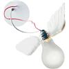 Ingo Maurer - Lampada da parete Lucellino - Bianco - Piuma d'oca - Designer Ingo Maurer